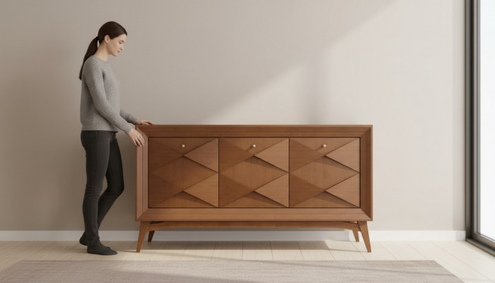 Kommod Schafsideboard Klassesch Luxuskommodë Salle à Manger Schief hëlzent