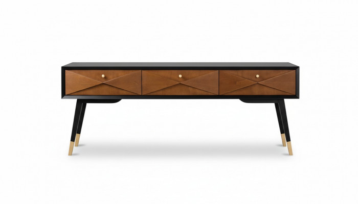 Konsooltisch Dësch Konsool Kommode Sideboard Holz Modern Luxus Braun Design Nei