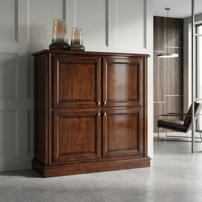 Kommod Luxus Schaf Schiefschief Kommoden Wunnzëmmer Holz Klassesch Design Brong