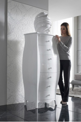 Luxus Kommoden Schief Schränker Kommoden Holz Schlofkummer Modern Design Wäiss Stil Grouss