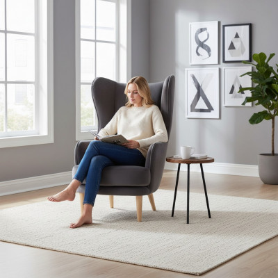 Ouersessel Fauteuil Clubsessel Cocktailsessel Luxus Sëtz Gro Sëtz Wunnzëmmer