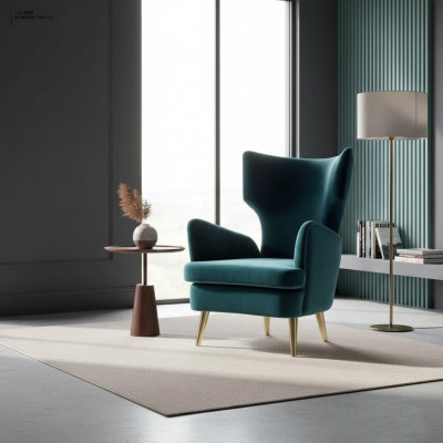 Ohrensessel Sëtz Clubsessel Cocktailsessel Luxus Sëtz Sëtz Wunnzëmmer Gréng