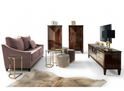 Garnitur Wunnzëmmer Sofa Hocker Schaf rtv Luxus Holz Sofas Sëtzer Set Nei 7tlg