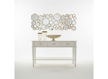 Konsole Dësch Schmincktisch Konsole Dësch Luxus Holz Schlofzëmmer Wäiss Modern