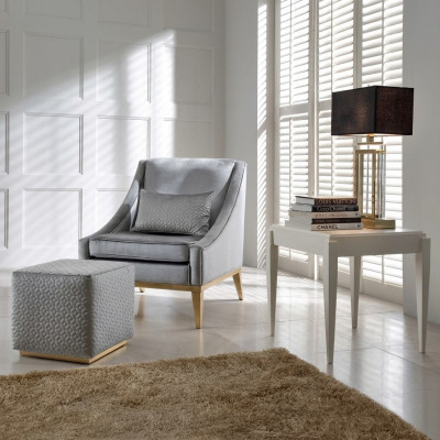 Grupp Fotell Ouschtkappfotell Bäizuelos Dësch Dësch Modern Set 2 Stéck Wunnzëmmer