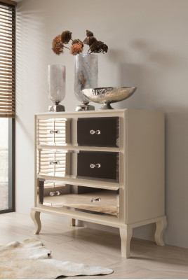 Kommode Sideboard Schaf Designer Luxus Schiefen Kommoden Modern Beige Design