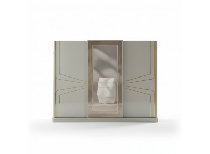 Luxus Kleederschaf Holzkast Schaf Schlofkummer Schief Beige