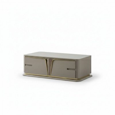 Moderne Couchdësch Wunnzëmmermiwwelen Edelstolmiwwelen Holzdesign Beige