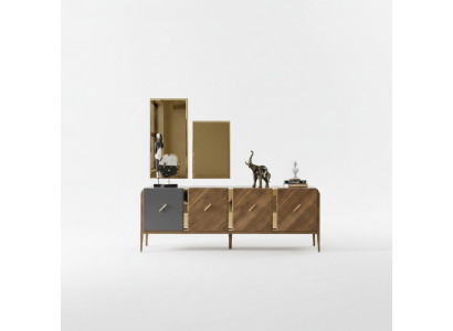 Sideboard Kommode Luxus Schranken Kommoden Wunnzëmmer Holz Brong Miwwelen