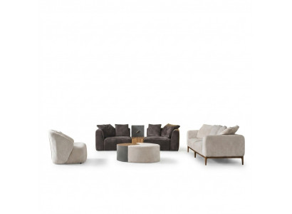 Soffagarnitur, Sofa, Stoff, Sofas, Modern, Wunnzëmmer, Wäiss, 3tlg, Polyester