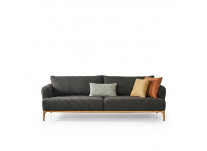 Véierplaz Sofa 4-Sëtzer Sofas Modern Design Stoff Polyester Gro Nei