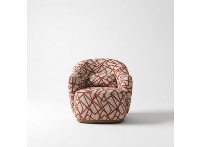 Fauteuil Ouerfauteuil Modern Stoff Wunnzëmmer Polyester Orange Design