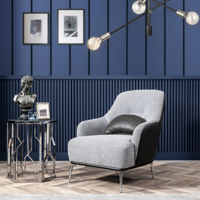 Fotell Ouerfotell Modern Stoff Wunnzëmmer Polyester Gro Design Sëtz