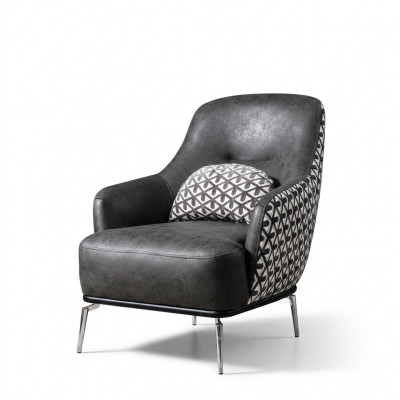 Seessel Ouschterseessel Kënschtlecher Lieder Wunnzëmmer Polyester Design Schwaarz