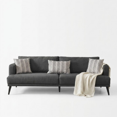 Viersëtzer Canapé 4 Sëtzer Canapéen Stoff Gro Modern Sëtzer Wunnzëmmer Nei