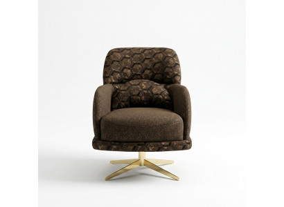 Fautëil Ouerfautëil Cocktailstull Stoft Wunnzëmmer Polyester Braun