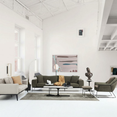 Modern Sofagarnitur Drasëtzer Zweesëtzer Fauteuil Komplette Set Couchgarnitur