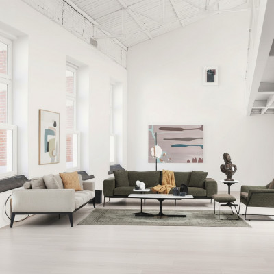 Modern Couchgarnitur Luxus Stillen Dräisëtzer Sesel Komplett Set Gro.