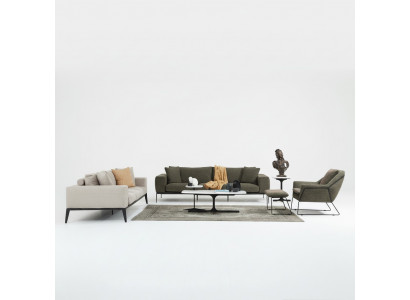 Modern Couchgarnitur Luxus Stillen Dräisëtzer Sesel Komplett Set Gro.
