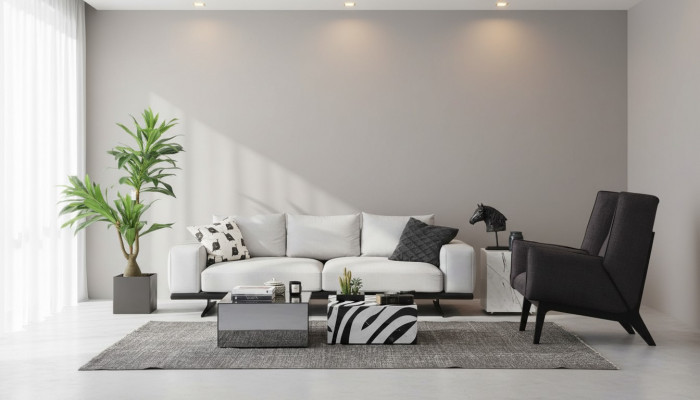 Sofagarnitur Sofa 3 Sëtzer Fotel Dräisëtzer Gro Modern Stoff Sëtz