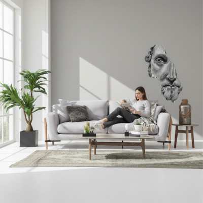 Zwee-Sëtz Sofa 2 Sëtzer Stoff Sofas Modern Design Wunnzëmmer Gro