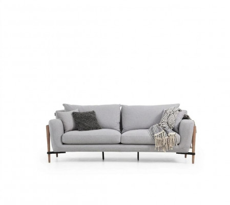 Zwee-Sëtz Sofa 2 Sëtzer Stoff Sofas Modern Design Wunnzëmmer Gro