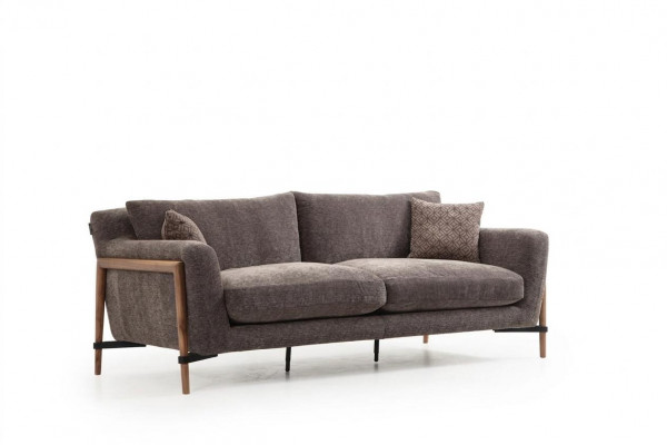 Véiersëtzer Sofa 4 Sëtzer Stoff Sofas Modernen Design Wunnzëmmer Gro