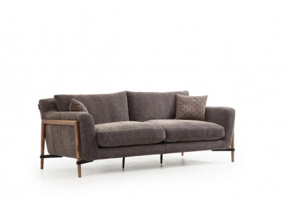 Véiersëtzer Sofa 4 Sëtzer Stoff Sofas Modernen Design Wunnzëmmer Gro