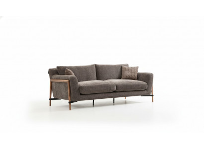 Dräisëtzer Sofa 3 Sëtzer Stoft Modern Sofaen Design Wunnzëmmer Gro