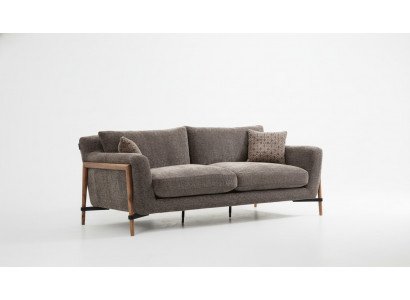 Zwee-Sëtz-Sofa 2 Sëtzer Stoff Sofas Modern Design Wunnzëmmer Gro