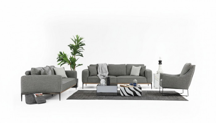 Komplett Canapé Garnitur Canapé Ensemble Canapé 321 Sëtz Stoff Set Gro