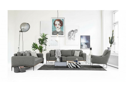 Canapé-Set 221 Sëtzer Sofa Modern Stoff Set Gro Grupp Wunnzëmmer