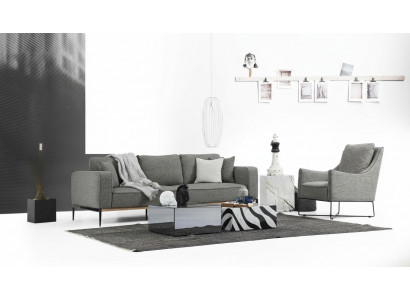 Canapé-Sëtzgrupp 4-Sëtzer Fauteuil Véiersëtzer Stoff Canapéen Modernen Design Gro