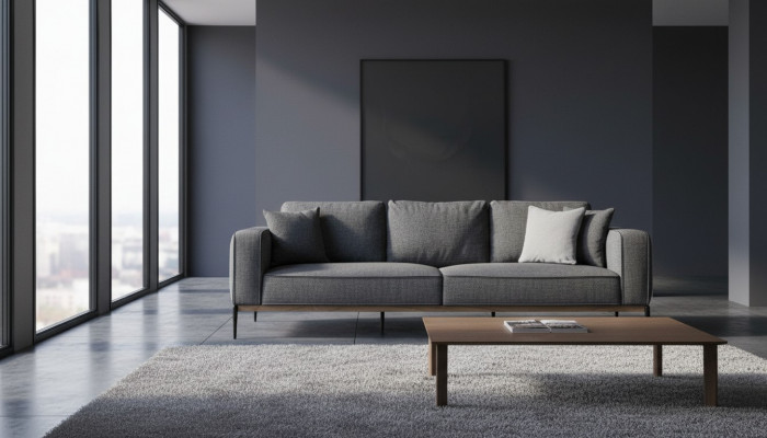 Viersëtzert-Sofa 4-Sëtzer Stoffs-Sofas Modern Design Wunnzëmmer Gro