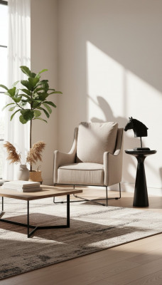 Ohrsessel Fauteuil Zweetsëtz Cocktailsessel Stoff Wunnzëmmer Modern Beige
