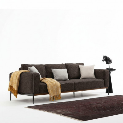 Viersëtzer Canapé 4 Sëtzer Stoff Canapëen Modernen Design Wunnzëmmer Gro