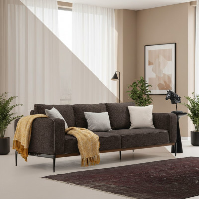 Zweisëtzer Sofa 2 Sëtzer Stoff Sofas Modern Design Wunnzëmmer Gro