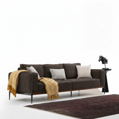 Zweisëtzer Sofa 2 Sëtzer Stoff Sofas Modern Design Wunnzëmmer Gro