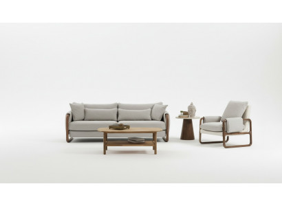 Sofagarnitur 21 Sëtz Canapé Zwee-Sëtzer Modern Stoff Gro Set Design