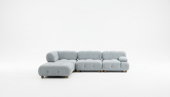Eckcouch Couch Stoff Wunnzëmmer Couchen Eck Gro Modern Polyester Design