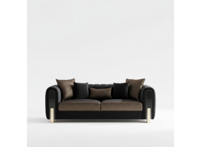 Sofa Dräisëtzer Dräisëtzer Modern Stoff Schwaarz Sofaen Design Wunnzëmmer
