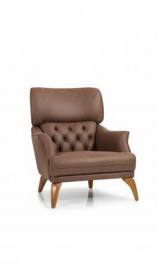 Luxus Sëtz Stillessel Lieder Braun Wunnzëmmer Polyester Einsëtzer