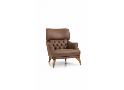 Luxus Sëtz Stillessel Lieder Braun Wunnzëmmer Polyester Einsëtzer