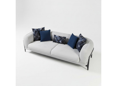 Moderne Dräisëtzer Stoffmiwwelen Wunnzëmmer Couch Designermiwwelen Canapéen
