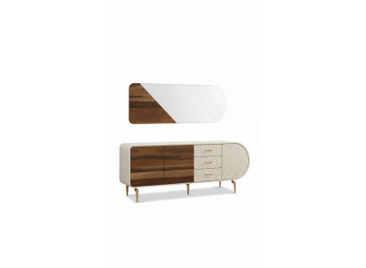 Moderne Sideboard Kommoden Holzschaf Edelstolmiwwel Wäiss Luxus Miwwelen