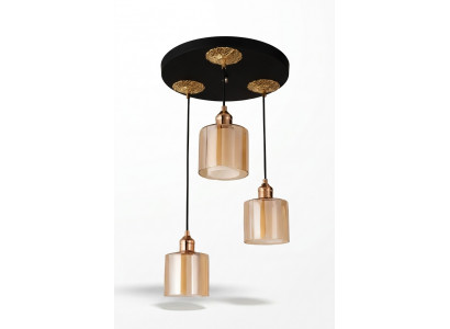 Léier Lüster Luuchtendëtt Deckenluucht Deckenlampe Luucht Modern Gold Nei