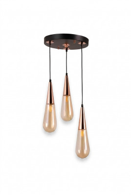 Lüster Luxus Kronleuchter Plafongluucht Plafonglamper Modern Gold Glas