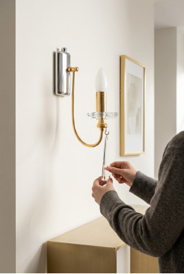Lüsterähnlech Luuchte Kristallkandelaber Wandluucht Lüster Wand Luuchten