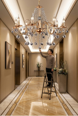 Kinneken Luxus Lüster Plafongslampe Kronlampe Plafongsbeliichtung Hänkelüster