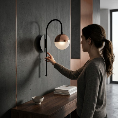 Wandlampe Prachtkrounliichter Wandliichter Lustere Wandluuchten LED Schwaarz